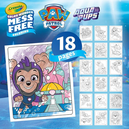 Crayola colour wonder mess colouring set PAW PATROL