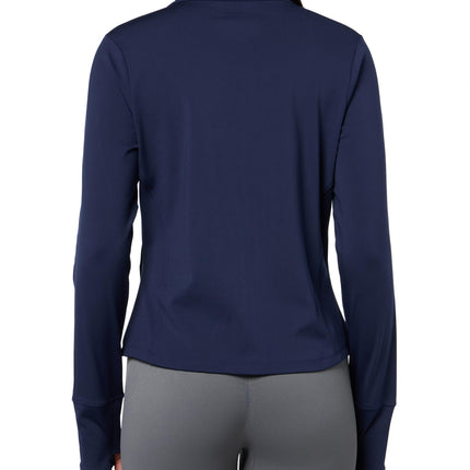 Under Armour Women's Movement Full Zip Jacket, (410) Midnight Navy / / Metallic Silver, L