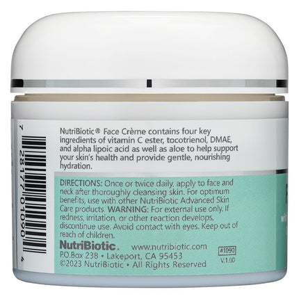 NutriBiotic, Face Creme, Tissue Revitalizing, 2 oz (57 g)