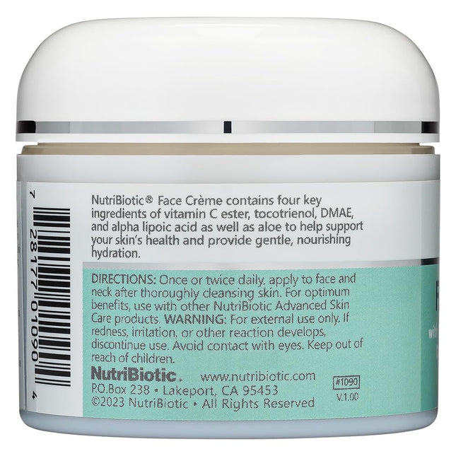 NutriBiotic, Crema facial, Revitalizador de tejidos, 2 oz (57 g)