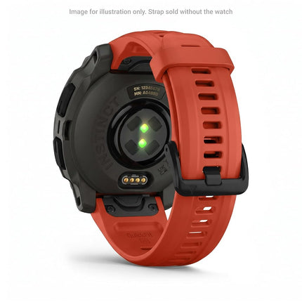 Garmin Acc, fenix 7S, 20mm QuickFit Flame Red Silicone Band