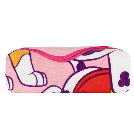 Paw Patrol Girls Kids Bedding Super Soft Plush Micro Raschel Blanket, 62 in x 90 in, (Official) Nickelodeon Product by Franco
