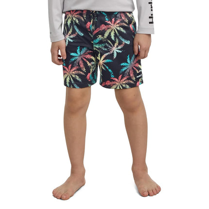 Hurley Layered Palm Tree Pull On Swim Shorts, Multi, 7