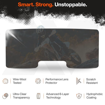 Armor Vision 62mm Smart Film Goggle Lens Cover Protector - Hydrophobic, Scratch Resistant & Universal Fit - Advanced 6-Layer Technology (Pack of 3)