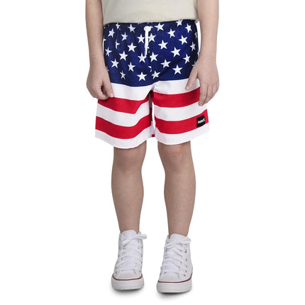 Hurley Boys' Pull on Swim Trunks, Americana, 6