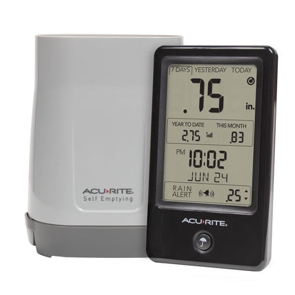 AcuRite 02446M Wireless Rain Gauge with Indoor Dig