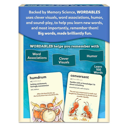 Skillmatics Educational Vocabulary Flash Cards for Kids – Wordables Level 2