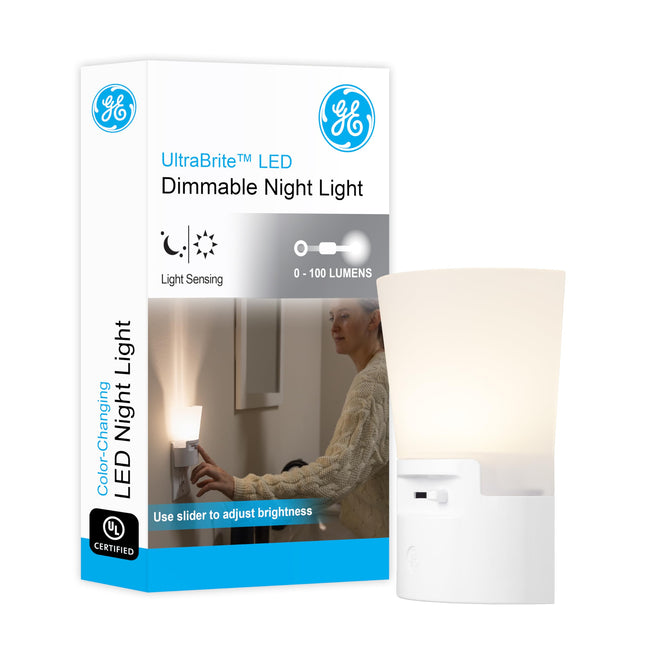GE Ultrabrite Dimmable Sconce LED Night Light GEPl