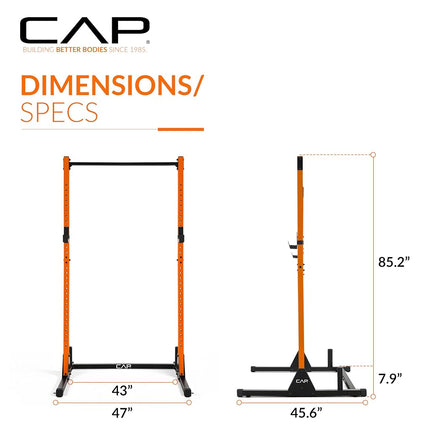 CAP Barbell Elite Series Power Rack Exercise Stand | Orange
