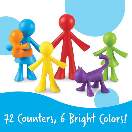 Learning Resources All About Me Family Counters, Ages 3+, Maths Sorting Toy, Colour Recognition, Counting Skills, Gifts for Kids