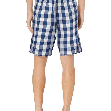 Nautica Men's Soft Woven 100% Cotton Elastic Waistband Sleep Pajama Short, Nautica Red, Large