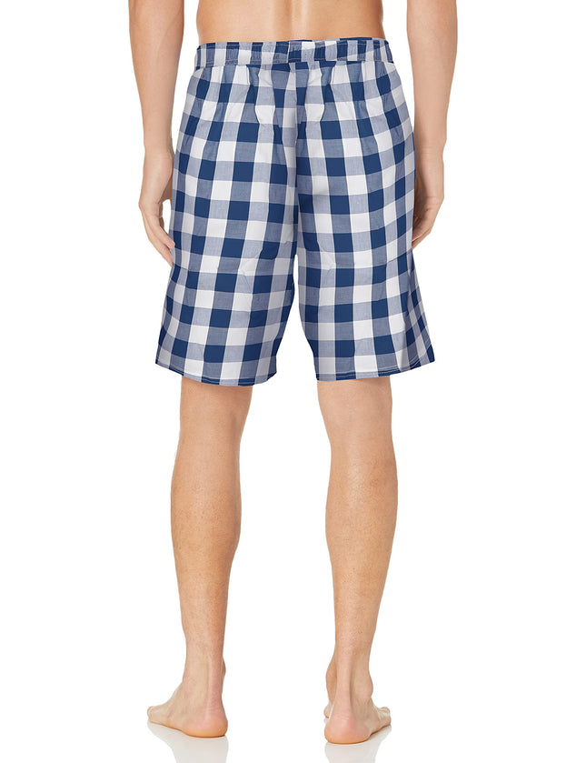 Nautica Men's Soft Woven 100% Cotton Elastic Waistband Sleep Pajama Short, Nautica Red, S