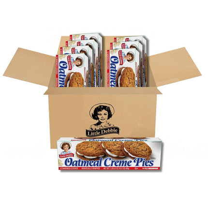 Little Debbie Oatmeal Creme Pies, Two Soft Oatmeal