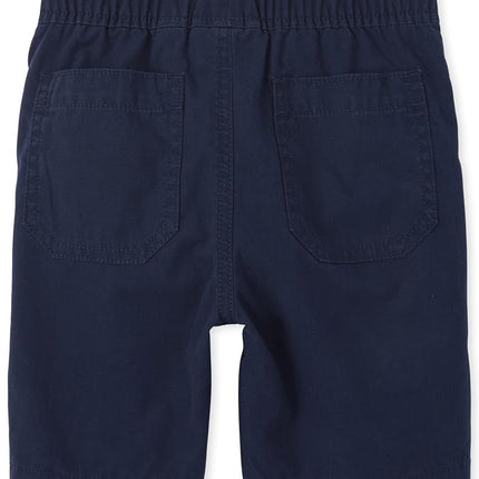 The Children's Place Pantalones cortos jogger sin cierre para niño, lino sencillo, 6