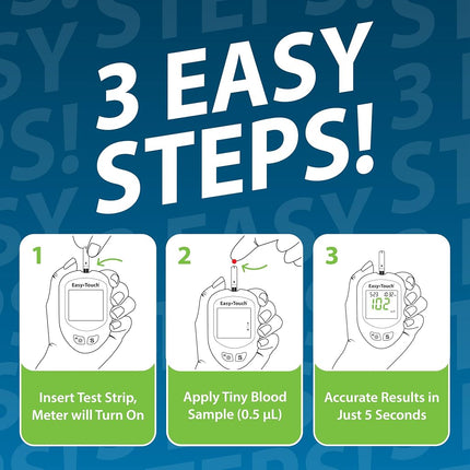 Tiras Reactivas de Glucosa EasyTouch, 50 unidades