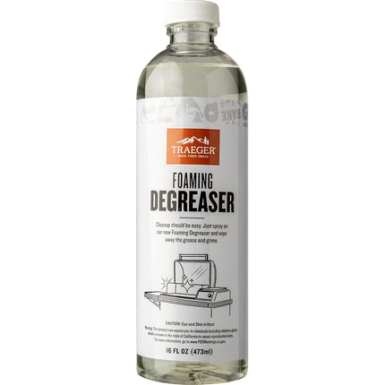 Traeger Grills Deep Cleaning Kit - Outdoor Cleaner Spray (474g), Foaming Degreaser (474g), Scraper & Grill Pad, Microfibre Towels, Nitrile Gloves - Tools
