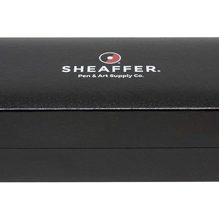 Sheaffer 300 - Refillable fountain pen, fine nib, glossy blue finish, chrome plate trim