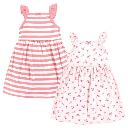 Robes en coton pour bébés filles Hudson Baby, Cherry Sweet, 18-24 mois