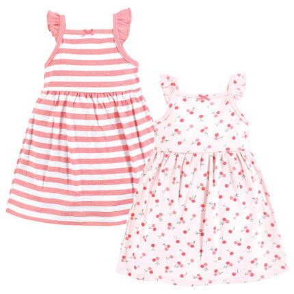 Hudson Baby Baby Girls' Cotton Dresses, Cherry Swe