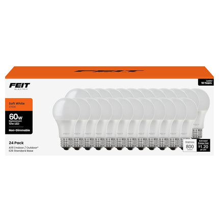 Feit Electric LED Light Bulbs, 60 Watt Equivalent,