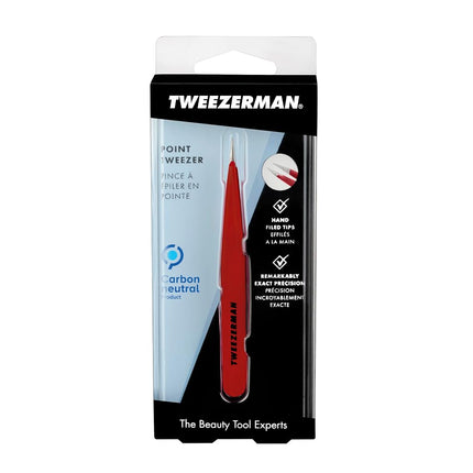 TWEEZERMAN Point Tweezer, Signature Red