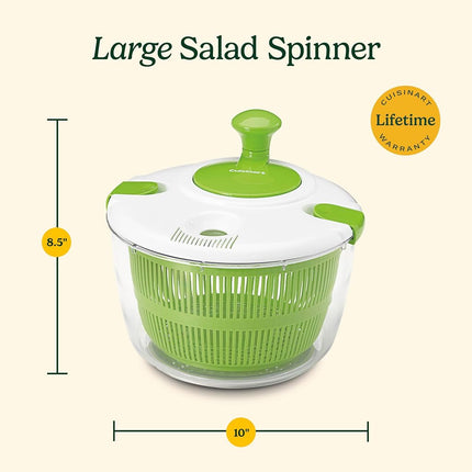Cuisinart CTG-00-SAS Salad Spinner, Green and White 5 Quart