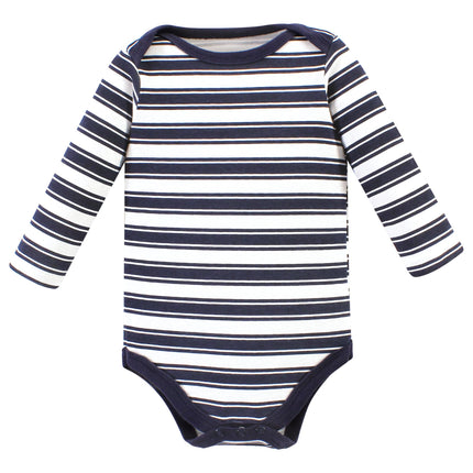 Hudson Baby Unisex Baby Cotton Long-Sleeve Bodysuits, Boy Daddy 5-Pack, Preemie, Boy Daddy 5-pack, Preemie