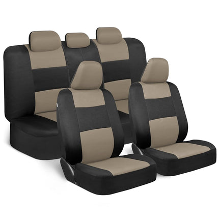 BDK PolyPro Car Seat Covers Full Set in Light Beig