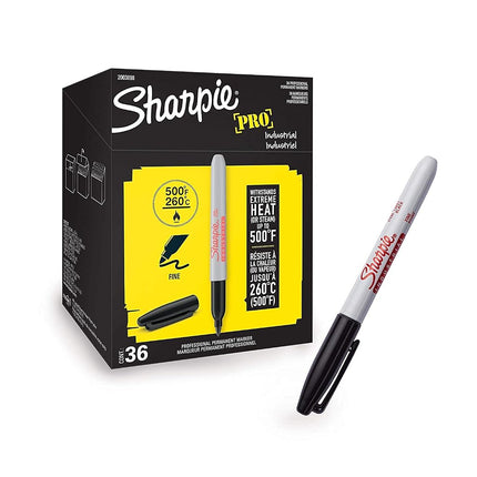 Rotulador permanente Sharpie Industrial, punta fina de bala, negro (72)