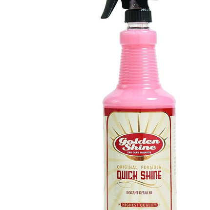 GOLDEN SHINE Quick Shine Instant Detail Spray, 32 Ounce Bottle Cleans and Shines Your Vehicle 10032