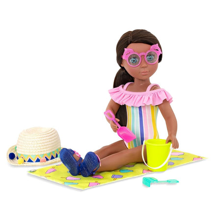 Glitter Girls 14 Inch Doll Clothes Beach Day Rays Swim Set, Outfits, Deluxe