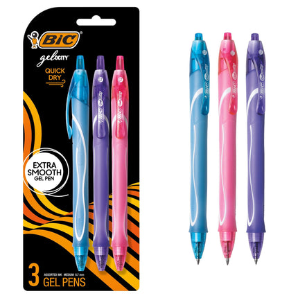 BIC Gelocity Quick Dry Retractable Fashion Gel Pen
