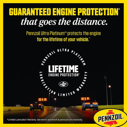 Pennzoil Ultra Platinum Full Synthetic 0W-40 Motor Oil, 1 Quart