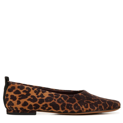 Franco Sarto Women's Vana Flat, Whiskey Brown Animal Print, 6
