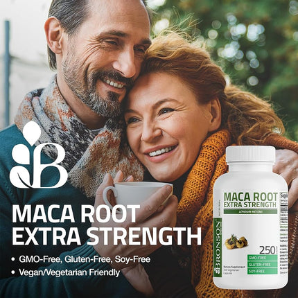 Bronson Maca Root Extra Strength 4000 MG per Serving, Lepidium Meyenii - Non-GMO, 120 Vegetarian Capsules