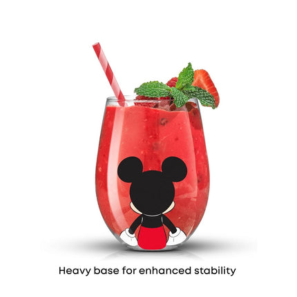 JoyJolt Disney Mickey Mouse Squad Collection Tumblers. 15oz Stemless Wine Glasses Set of 4 Stemless Wine Glass Drinking Glasses. Disney Gifts, Disney Stuff, Disney Wine Glass Mickey Mouse Cup Set