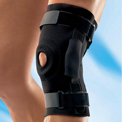 Futuro Cushioned, Stability, Durable, Neoprene-blend, Adjustable, Soothing Warm Hinged Knee Brace - Black