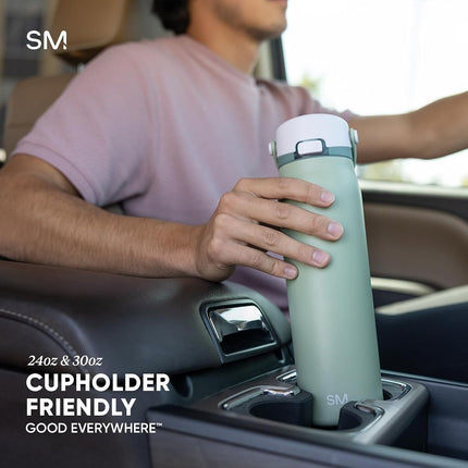 Simple Modern Insulated Sport Water Bottle with Chug Lid | 30oz, Wine