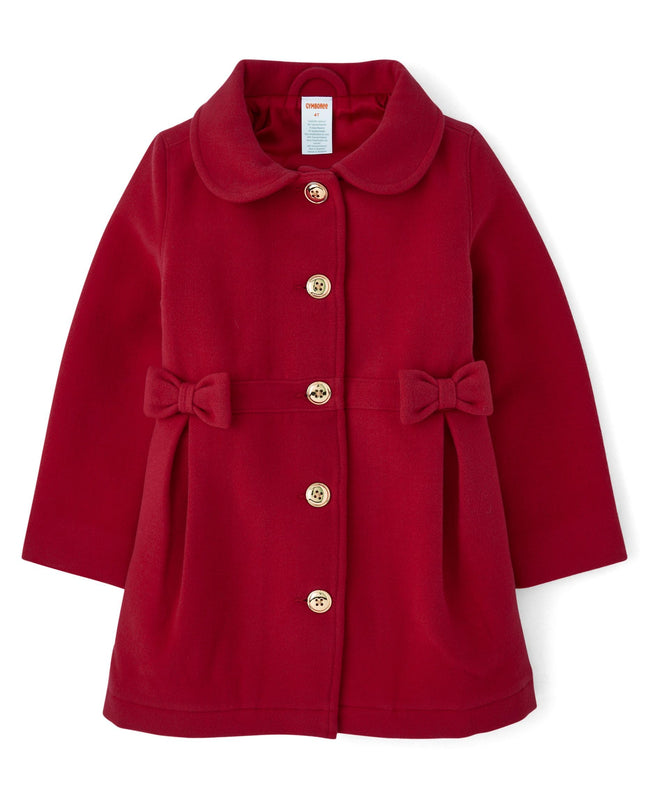 Gymboree Girls and Toddler Dressy Coat, Red, 2T