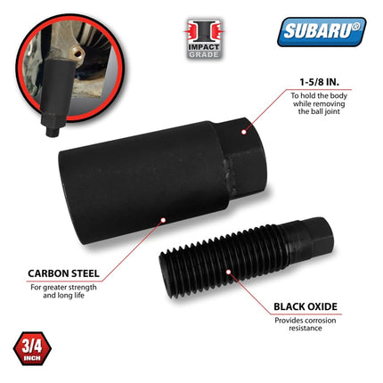 Extractor de rótulas Performance Tool W83052, acero al carbono, termotratado, negro