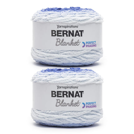 Bernat Blanket Perfect Phasing Dark Blue Cake Yarn