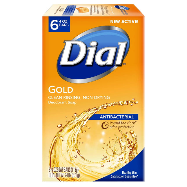 Dial Gold Antibacterial Deodorant Bar Soap, 4 oz, 