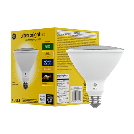 GE Ultra Bright PAR38 LED Light Bulb, Outdoor Floo