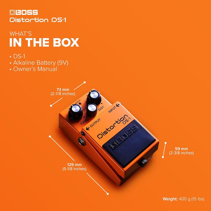 BOSS DS-1 Distortion | Compact Distortion Pedal | The Benchmark in Guitar Distortion