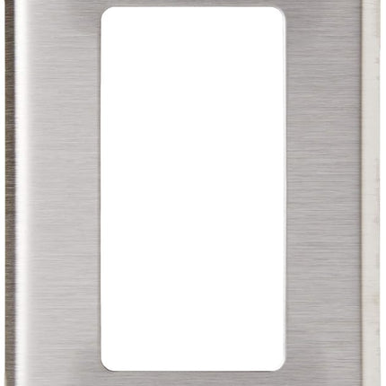 Leviton Decora/GFCI Wallplate, 1-Gang, 84401-040, Stainless Steel