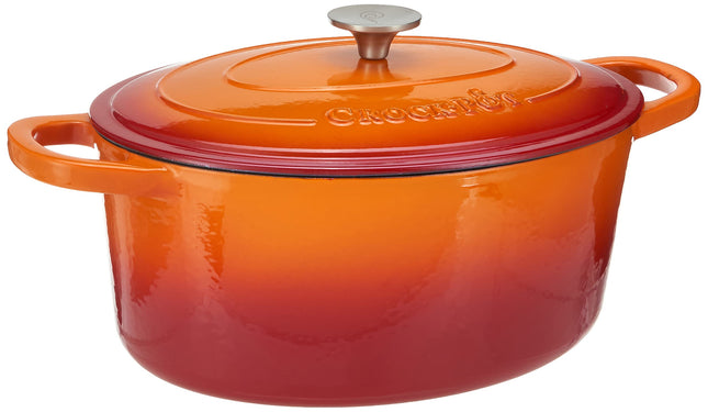 Crock Pot Artisan Oval Enameled Cast Iron Dutch Ov