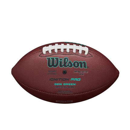 WILSON NFL Ignition Gen Green Football - Brown, Junior Size