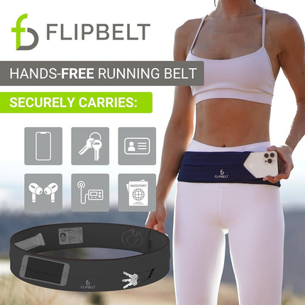 FlipBelt Level Terrain Waist Pouch, Carbon, Large/32-35