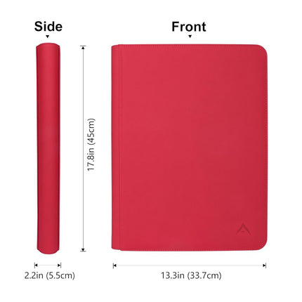 Alteagle 16 Pocket Card Binder, Fits 1344 Trading Cards Side Loading Ringless Card Album for TCG and Sports Cards -Red