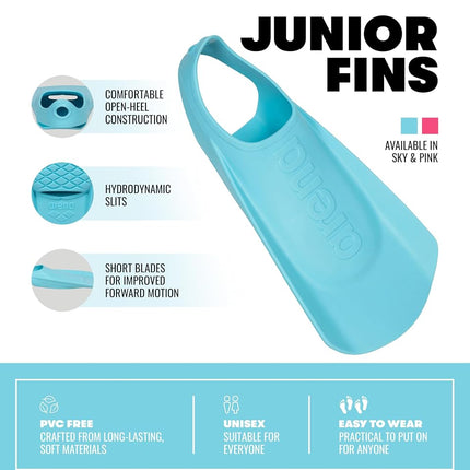 ARENA Kids' Junior Swim Fin, Blue, 11,5-12,5 UK